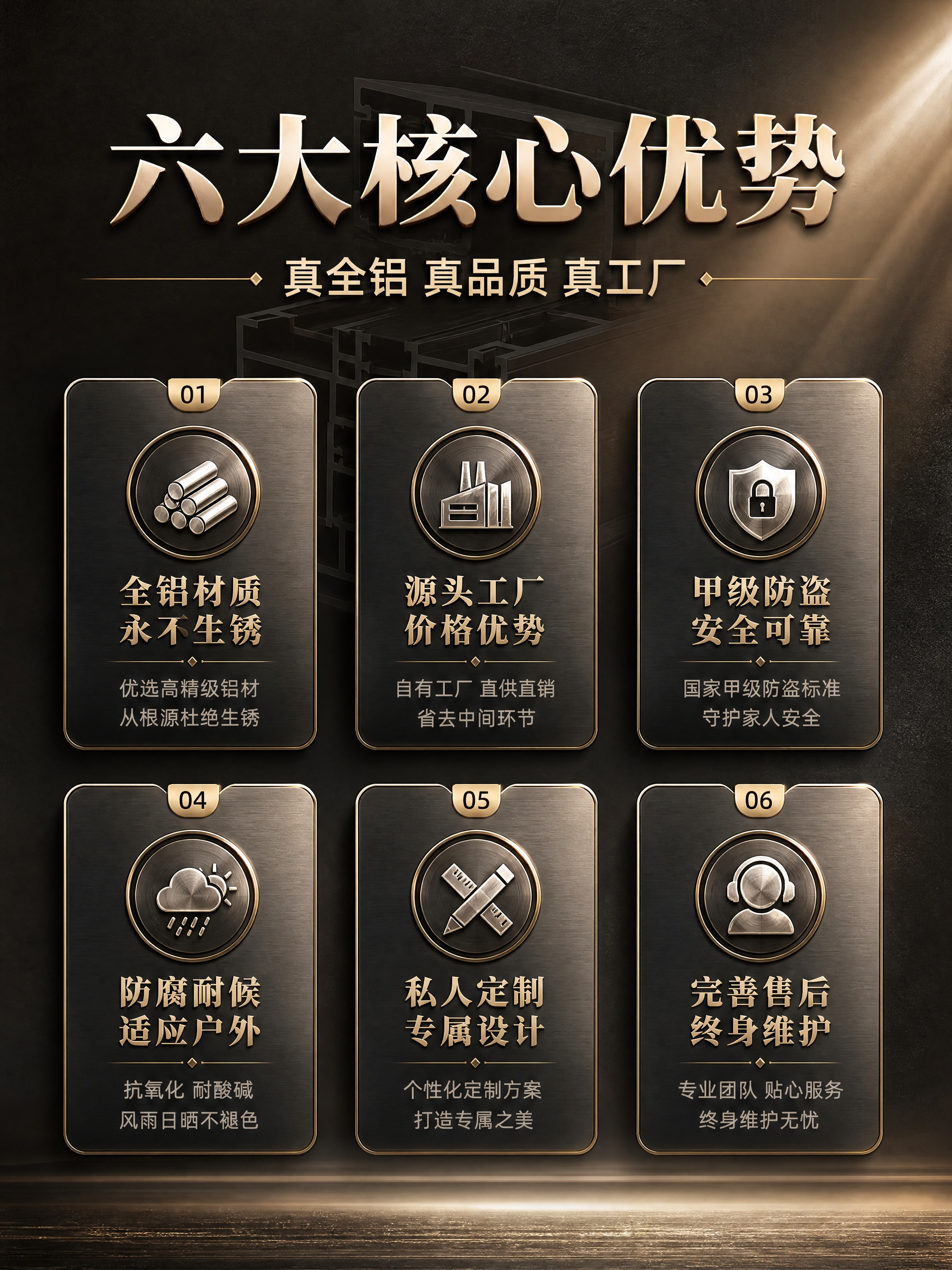 [商品] 全铝门业系列产品，包含庭院大门、护栏、入户门的局部金… - 图片创意预览