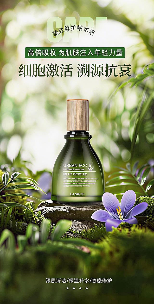 将绿色瓶子盖上的一点红色去掉