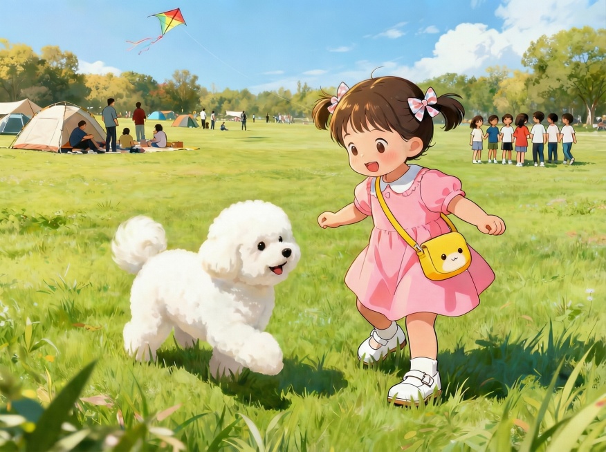 比熊犬的黑色边界线请去掉预览效果