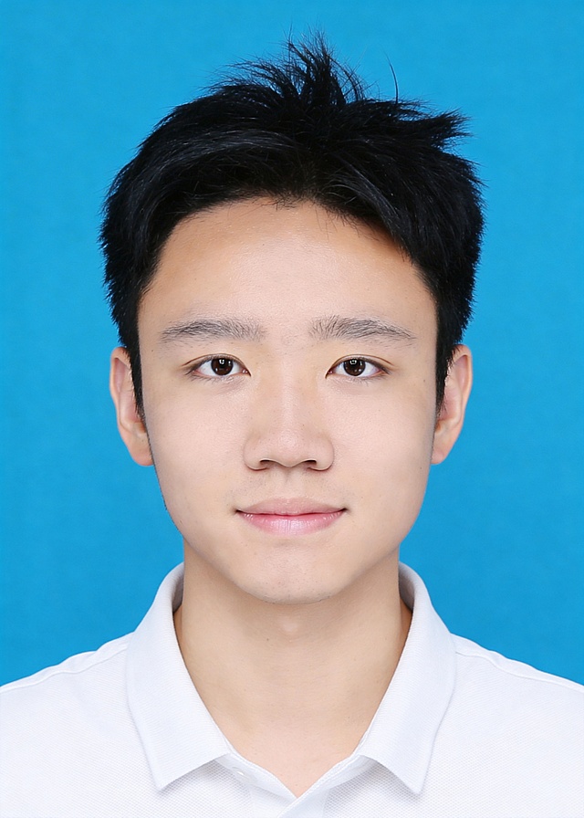 保留第一张图中人物发型､脸型､年龄特征生成标准样式纯正面证件照;人物主体严格居中,头部大小与位置严格对齐第二张图,双肩水平平衡,面部中轴线对齐画面中心,正视前方;标准证件照构图,人物绝对居中;头顶上方距离上边缘高度10%,下巴距离画面下边缘高度30%,人物主体占比约68%;肩部平展与画面水平轴平行;头部占比严格对齐第二张图;提亮肤色,消除暗沉,清透裸妆,隐形毛孔,均匀肤色,唇色自然提亮;肤色白皙细腻,肤质呈现匀净哑光质感(自然白皙);轻透裸妆+重点提亮;唇色润泽(半哑光质地);眼神澄澈,看向镜头,气质自信,嘴角微微上扬表情自然;耳廓可见度一致;肩部平展,肩线与画面水平轴平行;头肩比例协调呈现;免冠,不戴帽子,无头饰,无发带,不戴眼镜,无胡子,面部无痣,消除面部瑕疵;保持原有翻领polo衫款式不变,仅修改衣服颜色为纯白色;柔和正面顺光均匀柔光,面部明亮无硬影,背景均匀提亮,画质清晰,零噪点降噪;面部清晰;背景亮度均匀统一;高清锐利画质,细节清晰可见;零噪点处理;色彩还原自然,均匀柔和布光,无明显阴影,面部光影干净,柔光正面打光,自然光影过渡,皮肤质感细腻,哑光质感;标准焦段50mm,纯正面,入境范围头部至胸部以上区域,F/4光圈(兼容F/2.8-F/4区间),平视视角(镜头与人物视线完全齐平),正视视图;人物绝对居中(居中构图),位于画面中心;严格限定标准证件照规格;视线水平(瞳孔连线与画面水平线平行);双耳对称露出,双肩水平且平衡,头部占比严格对齐垫图,禁止大头照(画面铺满画布,无边框留白);专业证件照质感,高清人像质感,细腻皮肤纹理,严格按照第一张图内容生成,分辨率4K;极简纯色标准蓝色背景#438EDB,背景亮度均匀且统一(哑光质感);禁止裁切头顶, 禁止额头被截, 禁止超大头, 禁止主体溢出画面, 禁止偏头/倾斜;头顶上边距8-10%, 头部高度60-68%, 双眼高度56-58%, 严格对齐第二张垫图;画面比例5:7