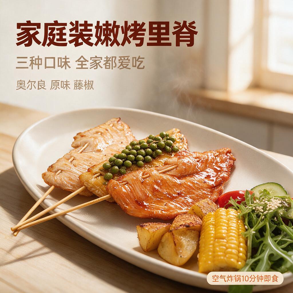 [主图-1] 首图点击率 家庭装嫩烤里脊肉串 三味组合 食欲诱… - 图片创意预览