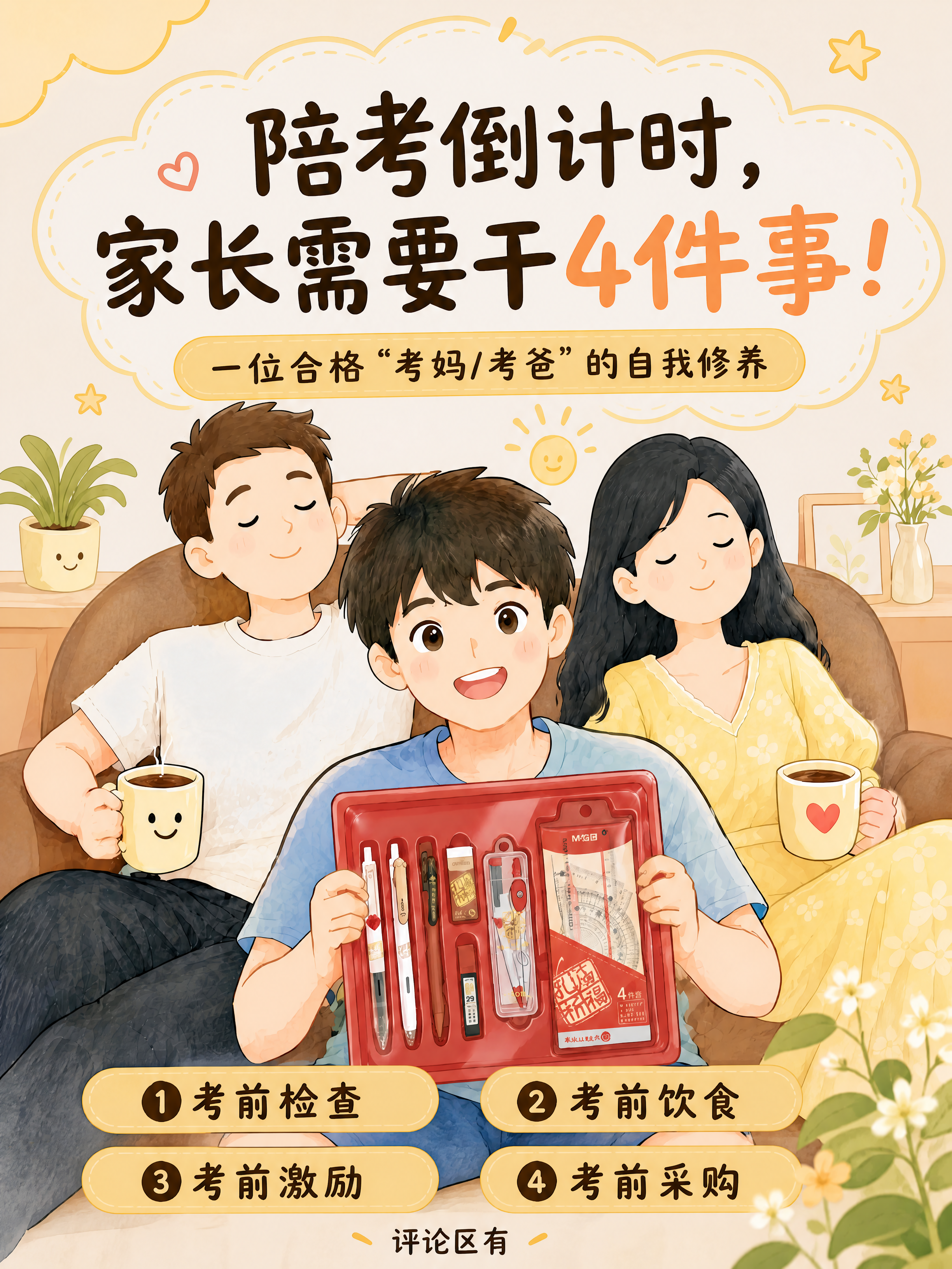 保留原图整体内容、温暖手绘插画风格、3:4尺寸和所有人物产品元… - 图片创意预览