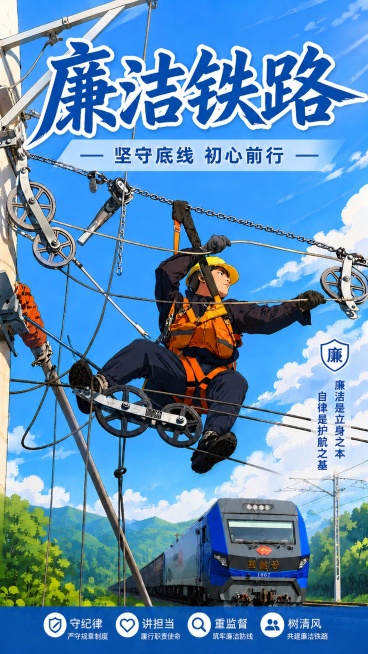 移除背景远处的楼房建筑，替换为连绵青山和茂密树林，保留原有动漫风格，保持所有文案、主体工人和国能号列车以及整体排版不变，整体风格统一自然，画面清晰干净预览效果