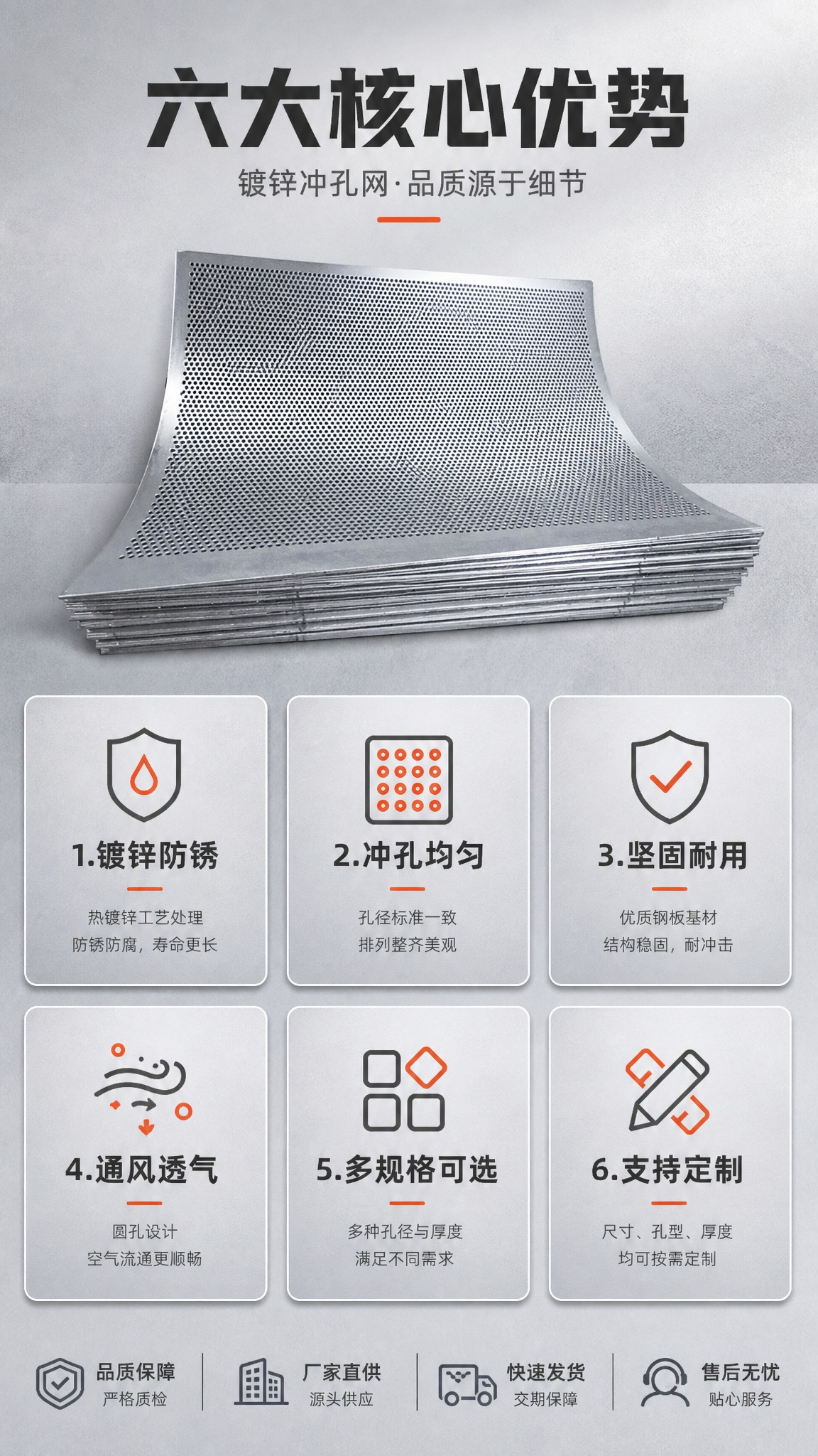 [商品] 使用【图1】镀锌冲孔网；保留金属板材结构、圆孔冲孔排… - 图片创意预览