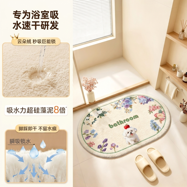 电商产品主图，1:1正方形构图，8K超高清，商业摄影级画质，暖调明亮柔和自然光，光影均匀通透，无暗角无过曝，焦点清晰锐利，画面无畸变，整体奶油风干净通透，温馨治愈。严格沿用参考图的左右分屏固定排版，左预览效果