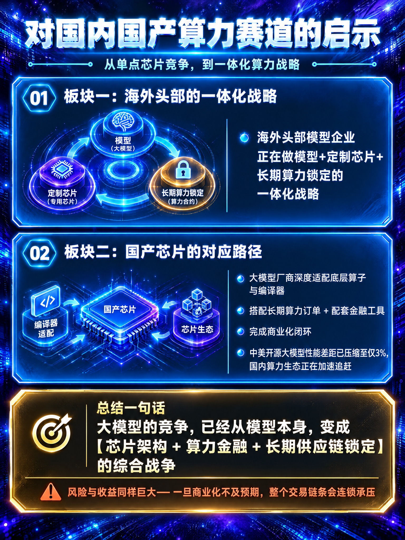 参照这张图的深空黑紫科技质感风格，生成一张新的启示总结信息图，… - 图片创意预览