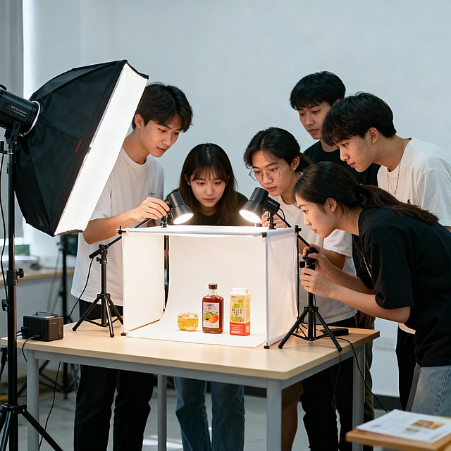 帮我生产学生商品拍摄场景