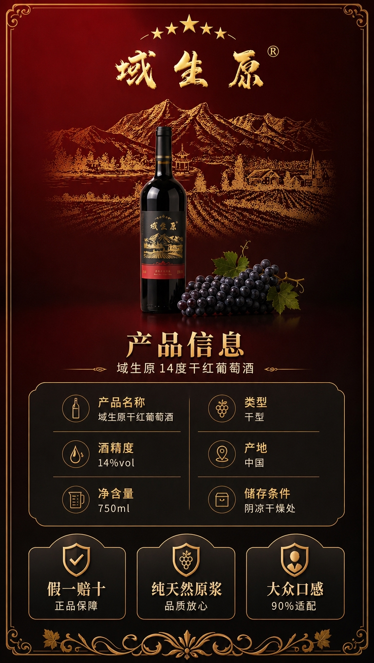 [商品] 使用【图1】域生原品牌Logo图+【图4】黑标单瓶+… - 图片创意预览