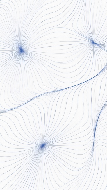 白色背景上由连续流畅的波浪形曲线构成的抽象几何纹理图案，线条纤细均匀，呈放射状和旋涡状交错排列，形成具有韵律感的视觉流动效果，整体风格简约现代，具有极强的装饰性和设计感，将原本的浅色线条纹理改变为深蓝色。预览效果