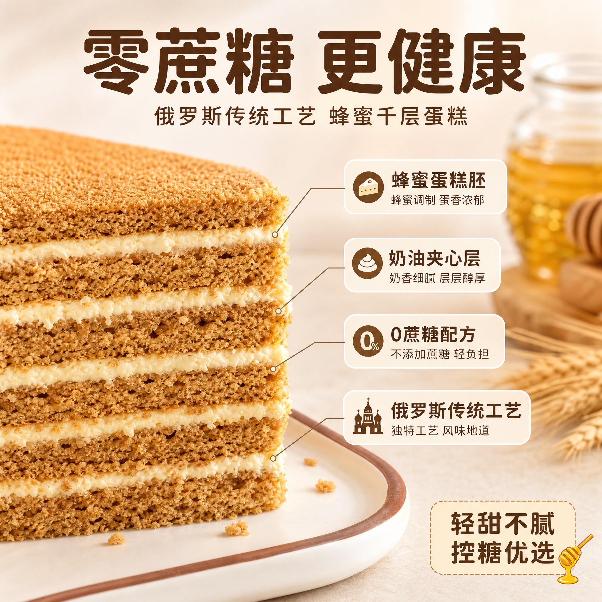 [主图-2] 核心卖点 零蔗糖配方与俄罗斯风味溯源 信任背书… - 图片创意预览