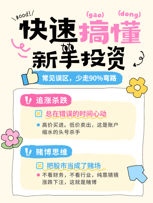 搞懂新手投资科普小红书封面预览效果