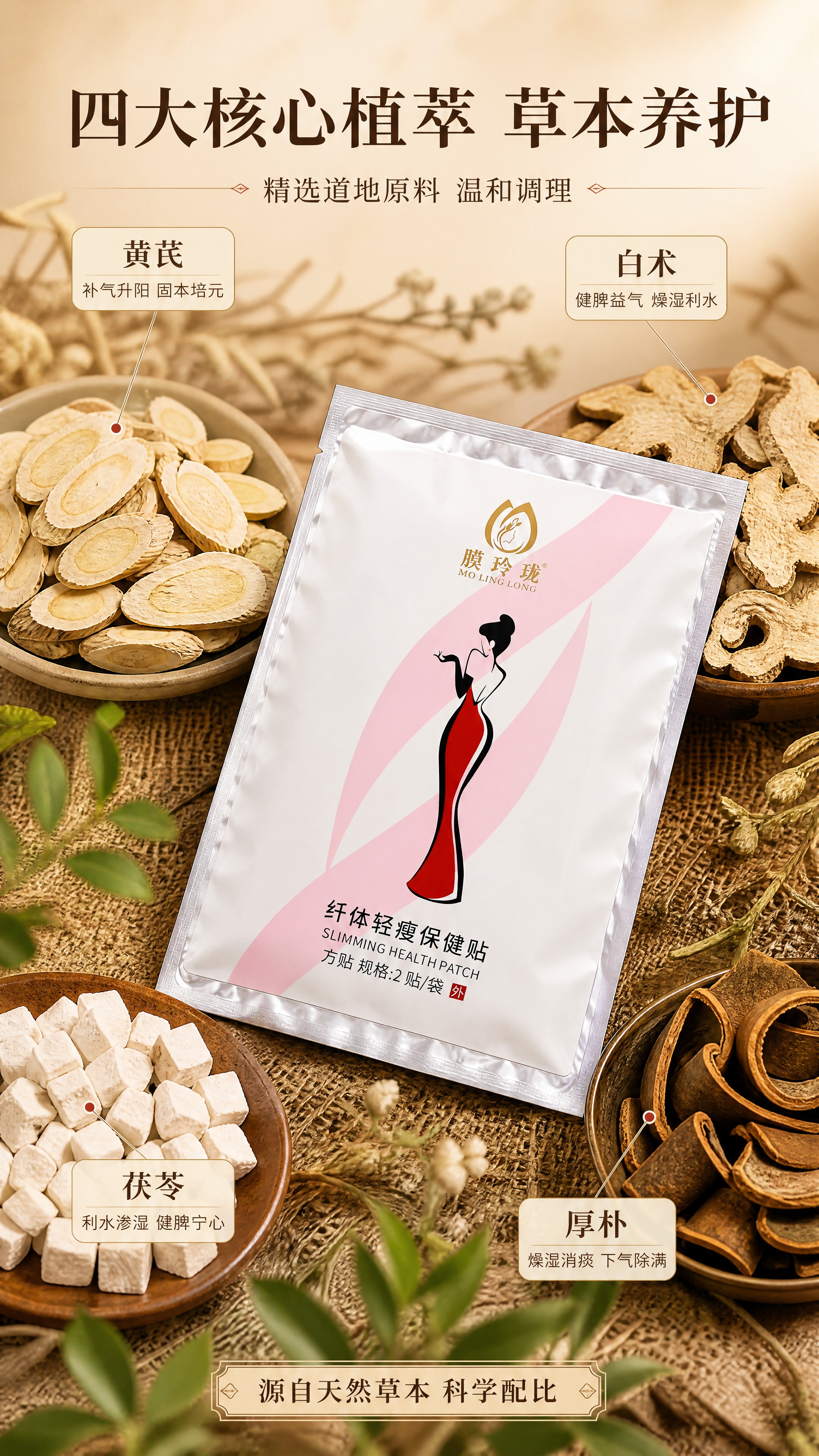 [商品] 使用【图4】膜玲珑纤体轻瘦保健贴独立铝箔袋包装；保留… - 图片创意预览