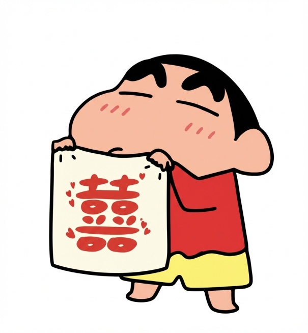 只要图中拿着喜字的人物 变清晰 其他都不要预览效果