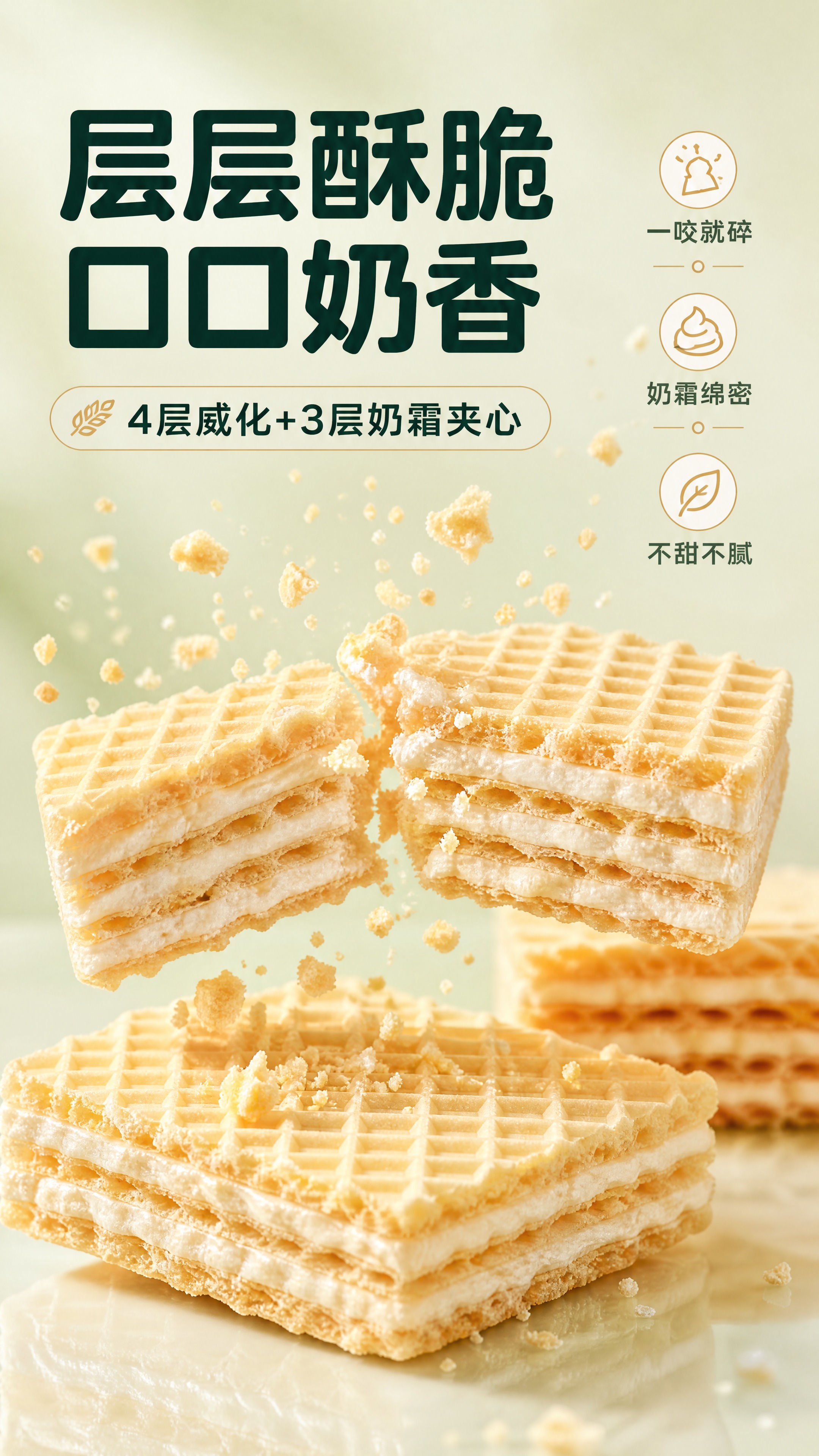 [商品] 使用【图1】中的奶皮子威化饼干本体（从包装盒取出的威… - 图片创意预览
