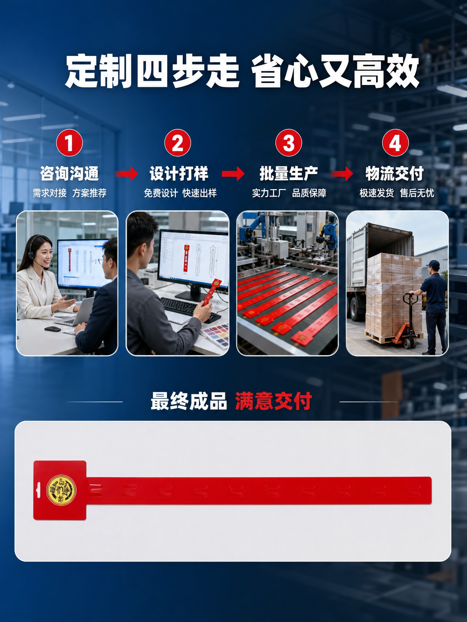 [商品] 使用【图1】红色W型卡扣挂条作为最终成品展示；保留挂… - 图片创意预览