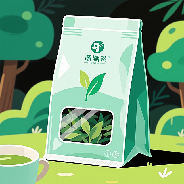 “设计‘茶韵清悠’茶饮杯：材质选高硼硅玻璃（耐热）+ 磨砂杯盖（带茶漏），杯身印品牌 LOGO（自然森系风）+ 浅茶绿渐变茶芽图案，杯底做防滑纹；容量 350ml（适配白领通勤），杯盖可当小茶杯用（实用）；色彩用浅茶绿 + 透明玻璃 + 原木色杯套，贴合‘清悠’调性，满足都市白领便携、轻养生需求。”要有茶杯茶叶包装袋配套设计