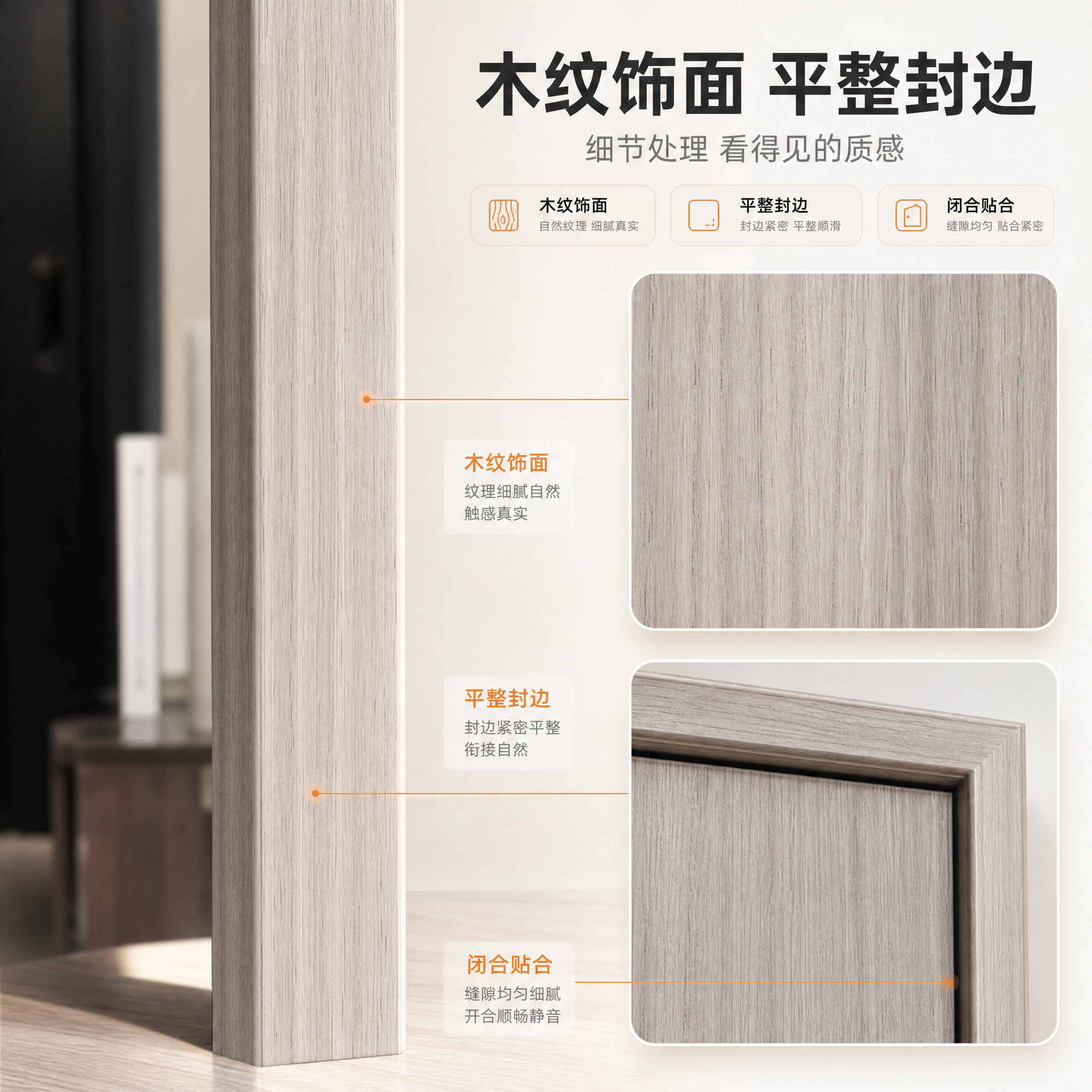 [主图-3] 材质与门扇侧边主图，任务为材质工艺展示：以门扇侧… - 图片创意预览