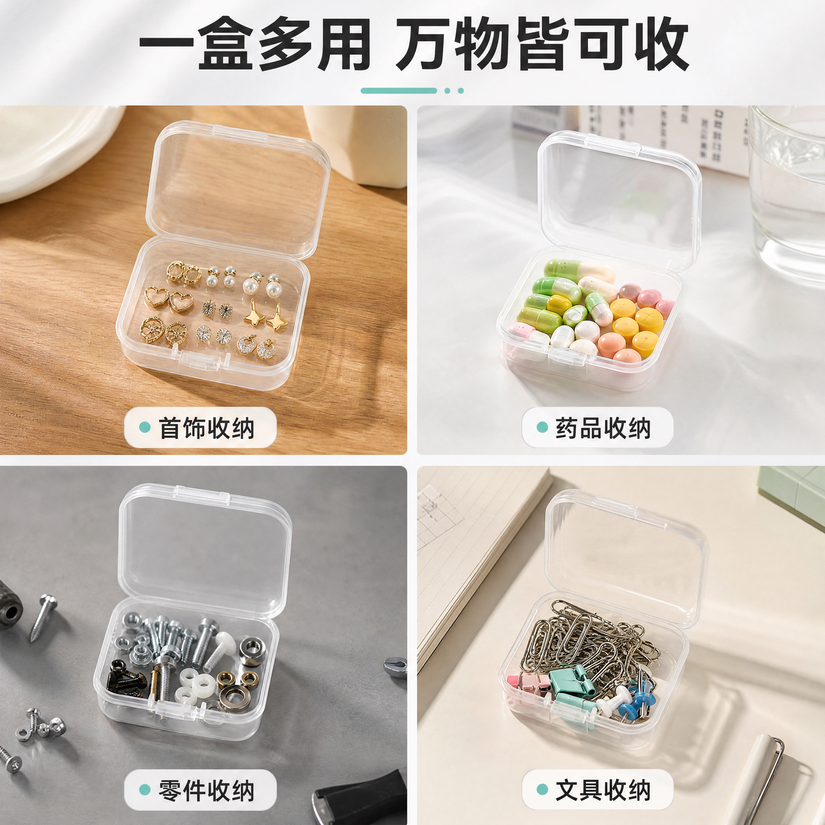 [主图4] 多场景收纳使用展示图。本张使用【图1】作为产品主体… - 图片创意预览