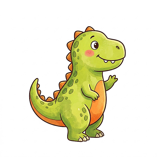 生成该霸王龙的侧面视角图，无背景