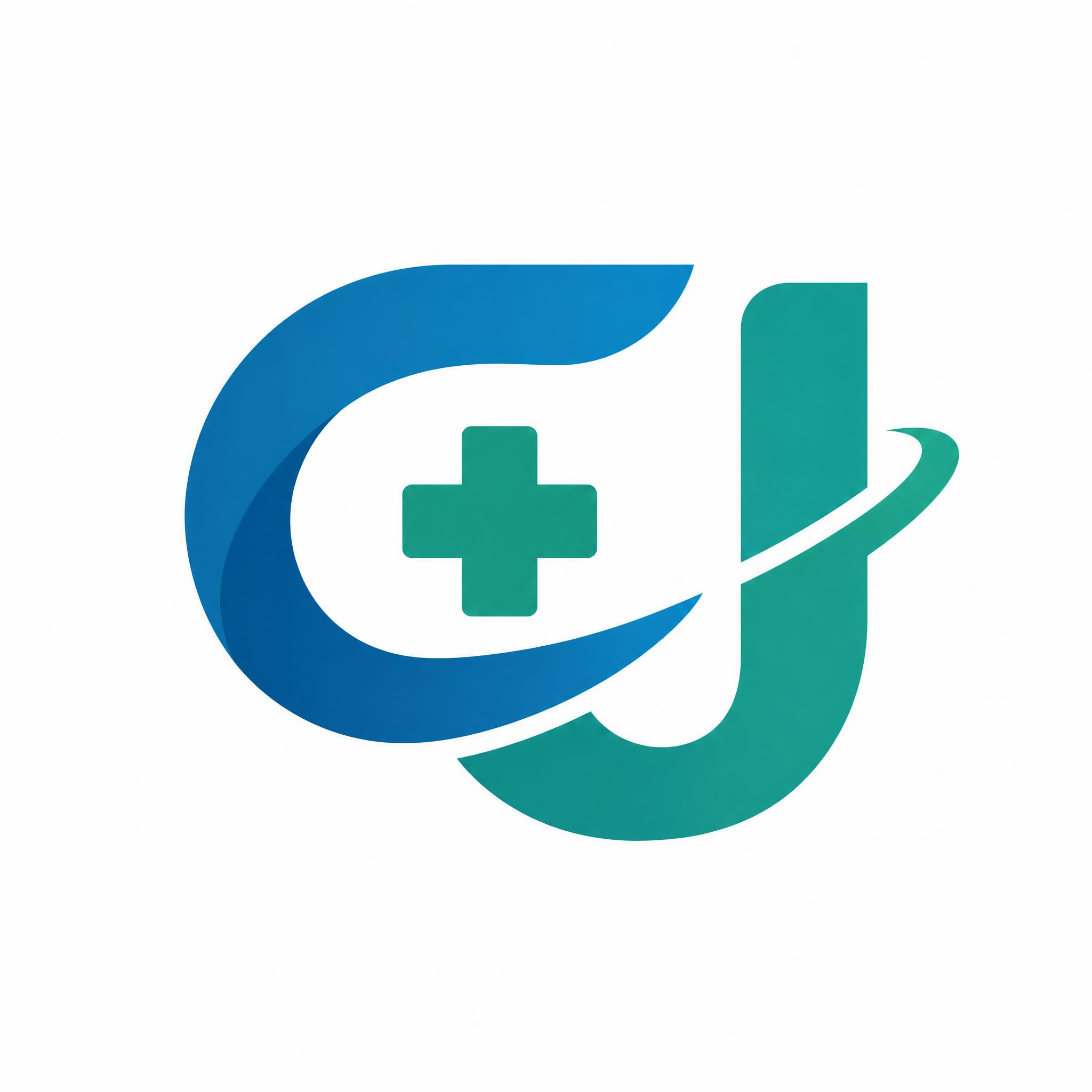 医生品牌logo设计，以拼音首字母"GJ"为核心创意元素，融合… - 图片创意预览