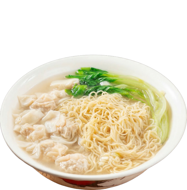 完整的云吞面不需要夹起来预览效果