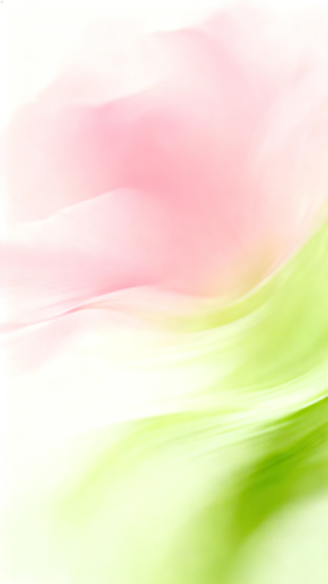 去除图片中的所有文字内容：Garden、香氛系列、右下角水印，保留原图的粉绿渐变柔纱背景效果和整体风格不变，背景纹理过渡自然预览效果