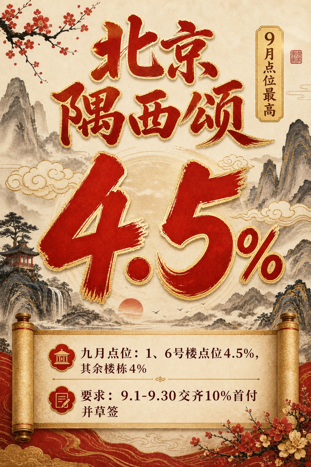 基于参考图的文字内容，生成一个全新风格的宣传海报。风格改为：国… - 图片创意预览