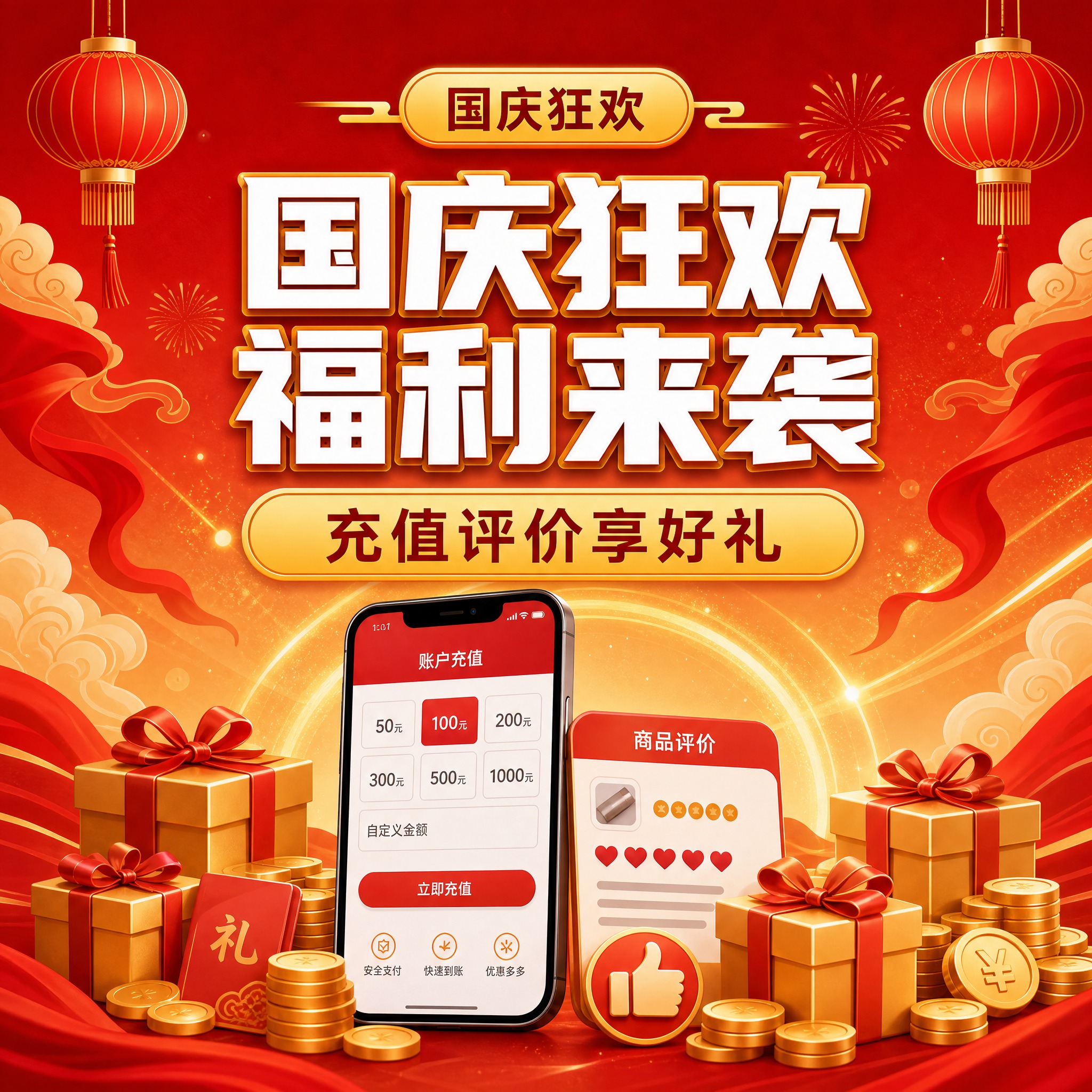 参考这张公众号封面图的风格基准（中国红到暖金渐变背景、白色粗黑… - 图片创意预览