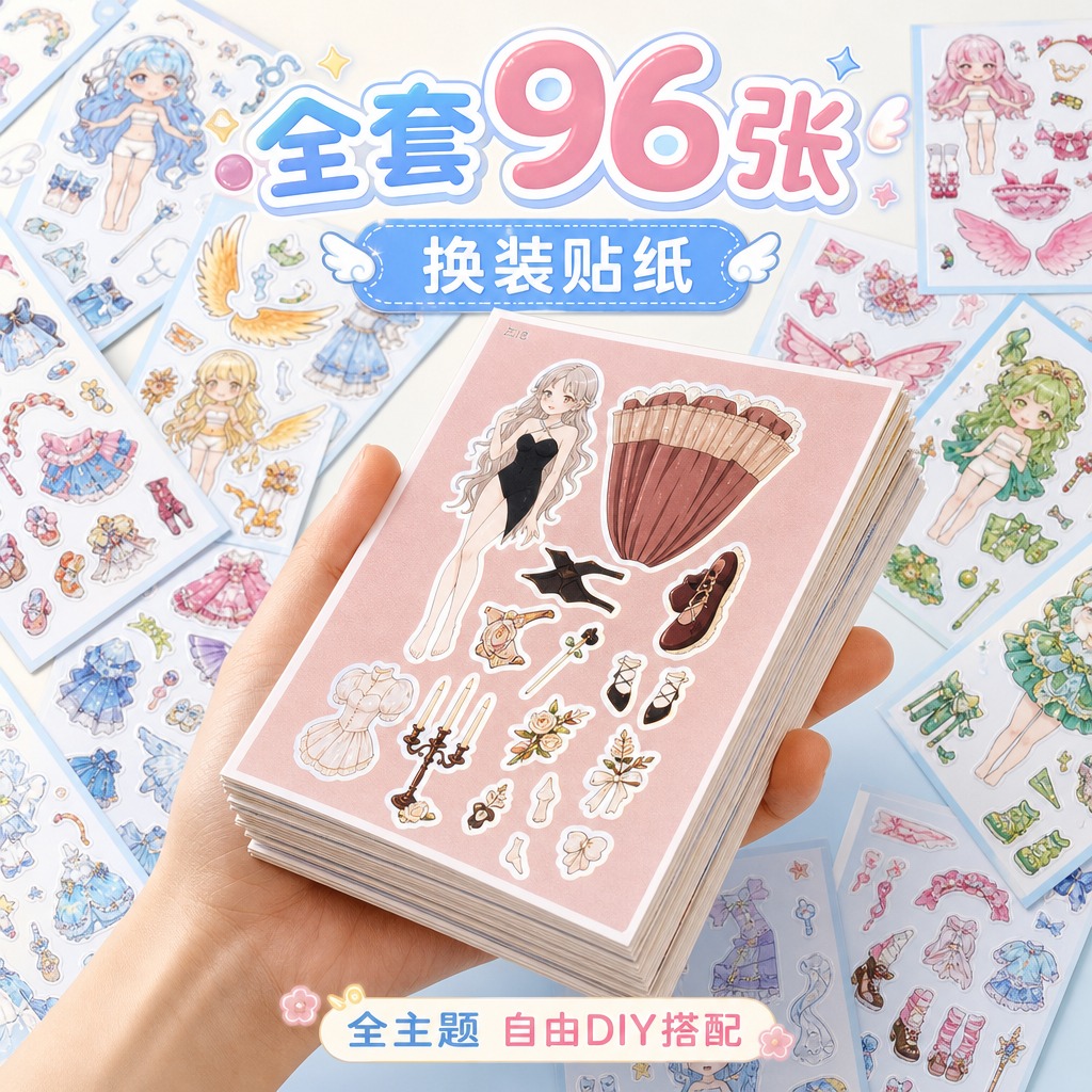 1:1电商SKU主图，甜美可爱软萌少女风，明亮通透的奶油白+浅… - 图片创意预览