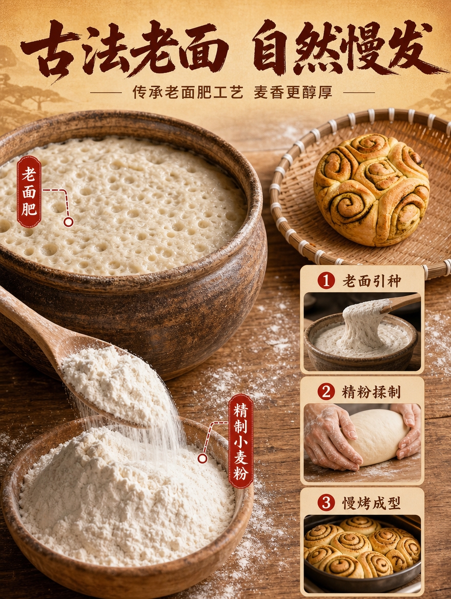 [商品] 使用【图3】精粉焜锅馍馍；保留圆墩形外观、螺旋状香豆… - 图片创意预览