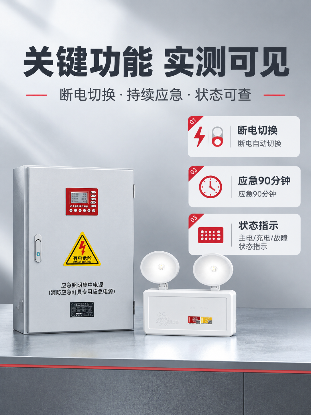 [商品] 使用【图1】A型应急照明集中电源三状态图为产品主体，… - 图片创意预览