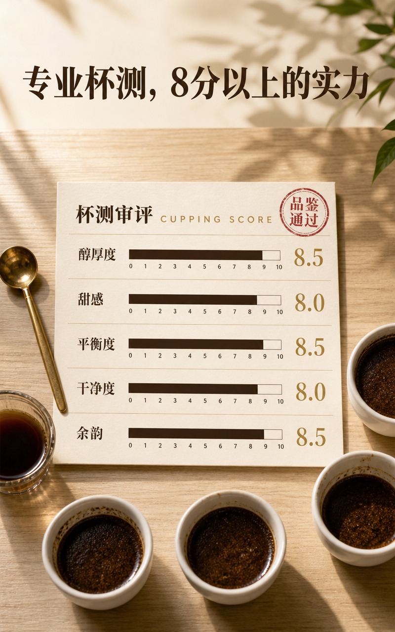 [商品] 本页为杯测审评页，不展示产品袋；杯测碗为白瓷材质，黄… - 图片创意预览