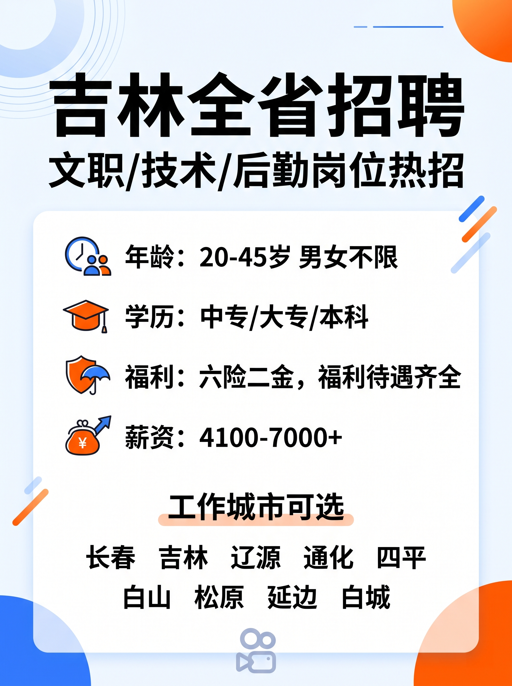 简约大气快手招聘海报，竖版比例3比4，背景干净文字清晰，文字内… - 图片创意预览