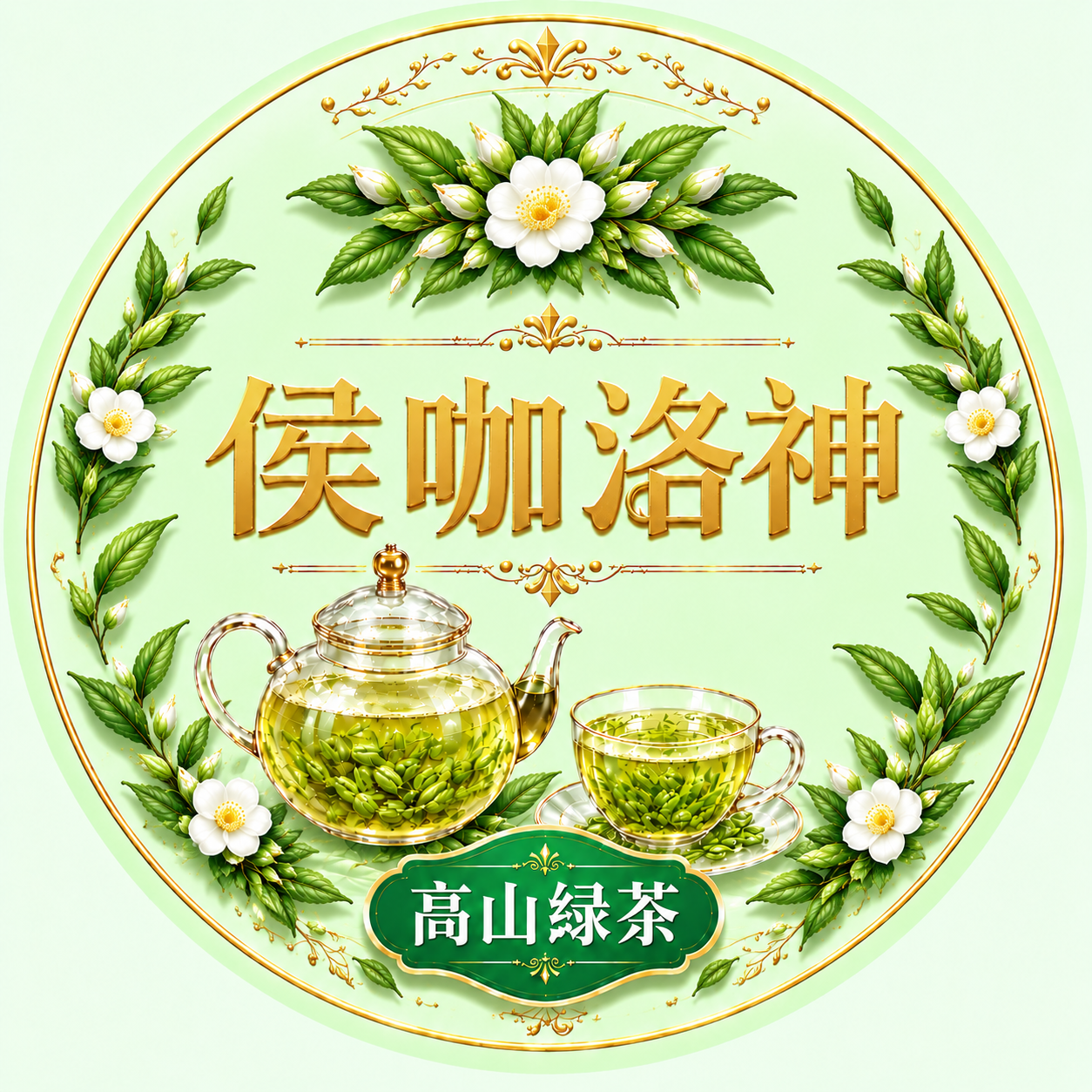 基于参考图修改：1. 大幅减少四周茶叶的密度，去掉约40%的茶… - 图片创意预览