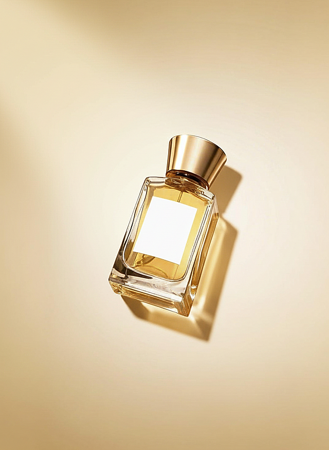 金色渐变背景，画面中心是主体，反光，光线营造出柔和光束与阴影