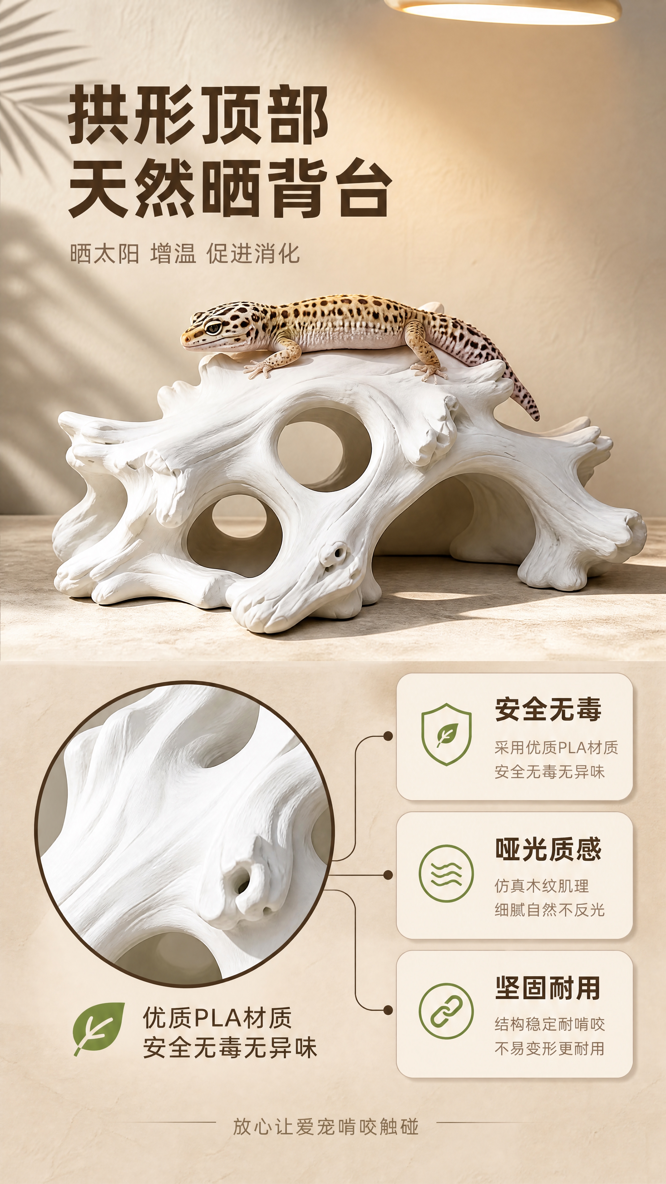 [商品] 使用【图6】素白沉根款（白色）仿真沉木躲避洞穴；保留… - 图片创意预览