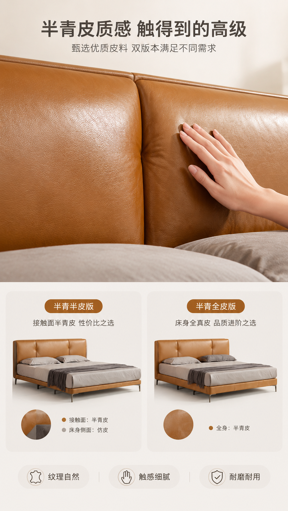 [商品] 使用【图1】S系列天空高脚齐边床；保留床头软包双块分… - 图片创意预览