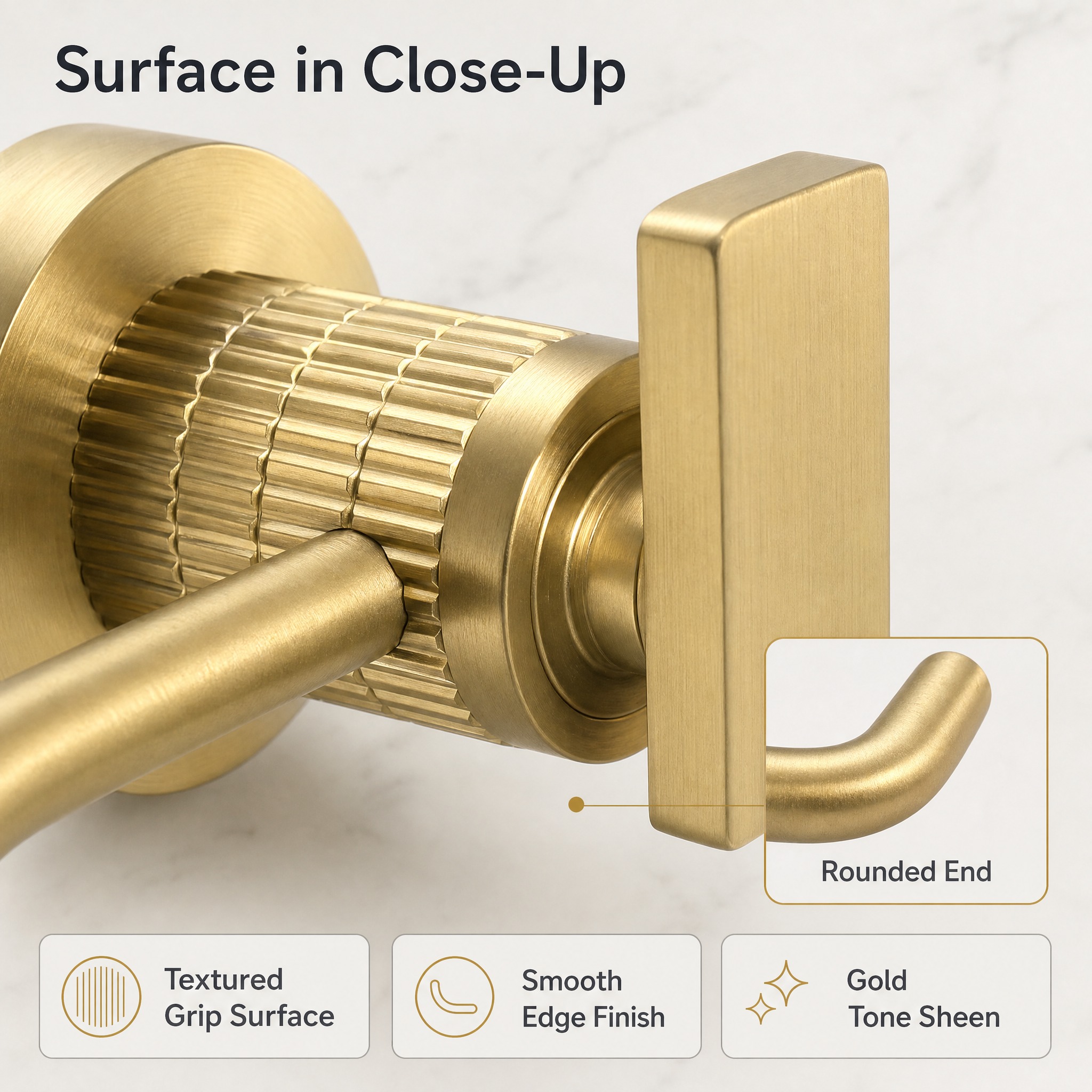 [主图-3] 金色浴室手巾环（Gold Towel Ring）… - 图片创意预览