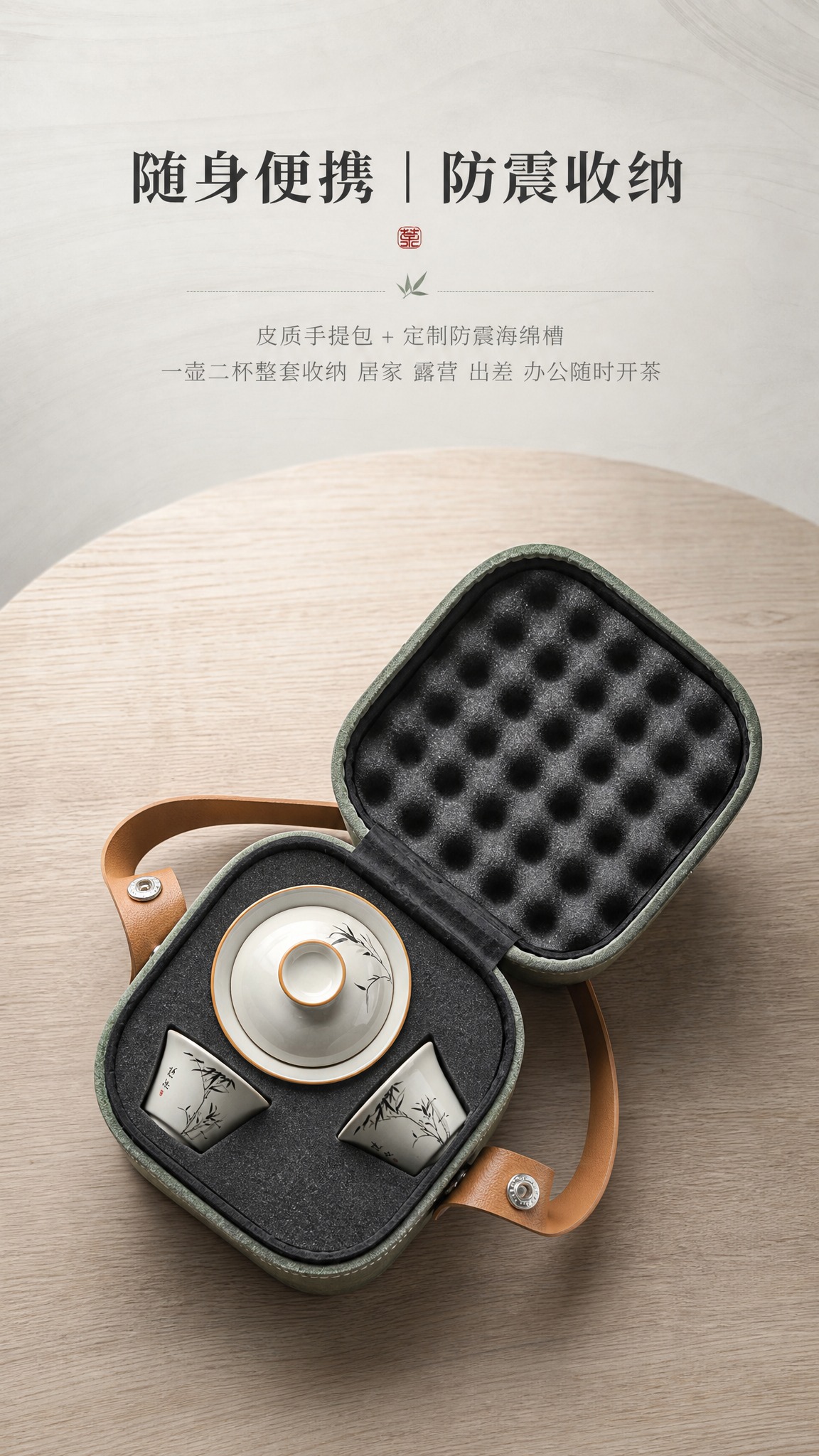 [商品] 使用【图1】为收纳包开盖与防震海绵结构依据，【图2】… - 图片创意预览