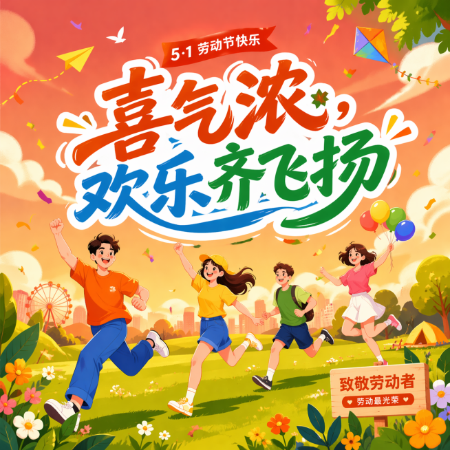 保留所有人物、文字和前景元素，仅将背景颜色调整为偏黄偏红的暖色调，整体更显喜庆热闹预览效果