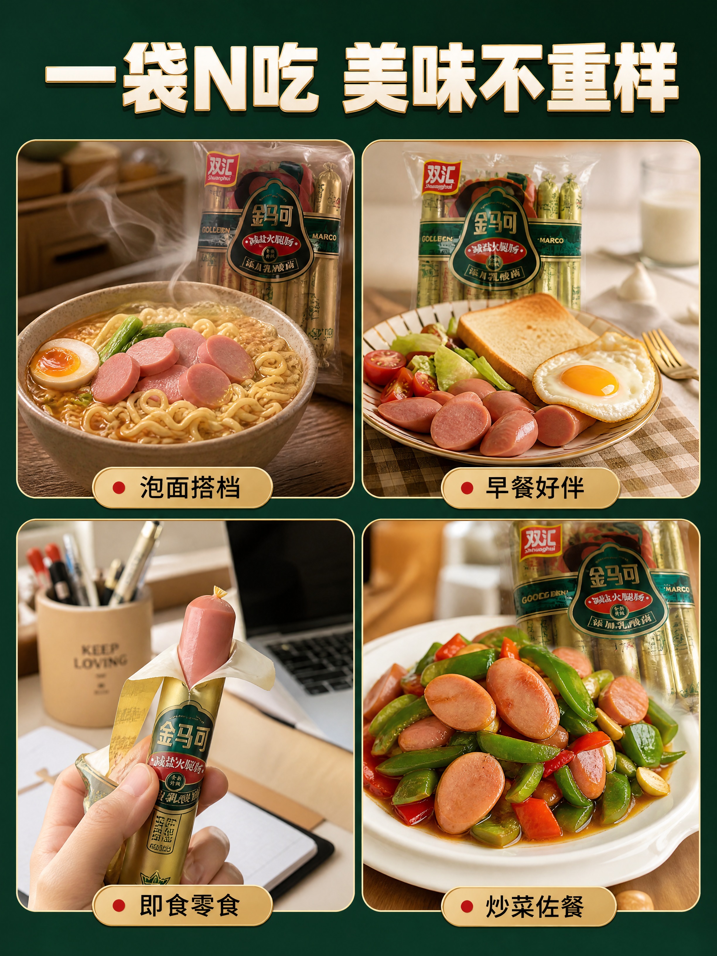 [详情页-4] 场景种草 多种食用场景拼图。 [商品] 使用【… - 图片创意预览