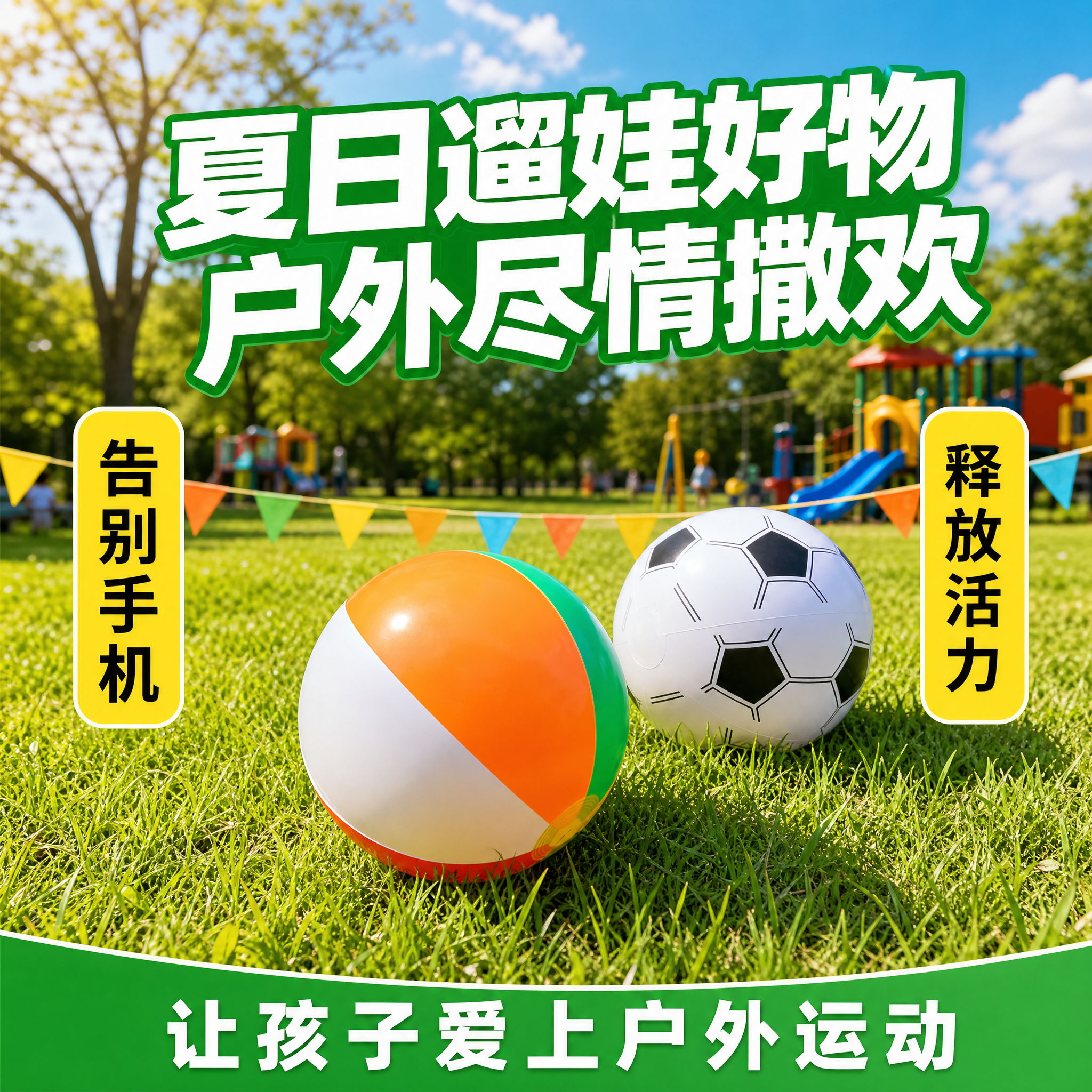 [主图-8] 夏日遛娃好物 户外尽情撒欢。[氛围风格] 欢乐亲… - 图片创意预览