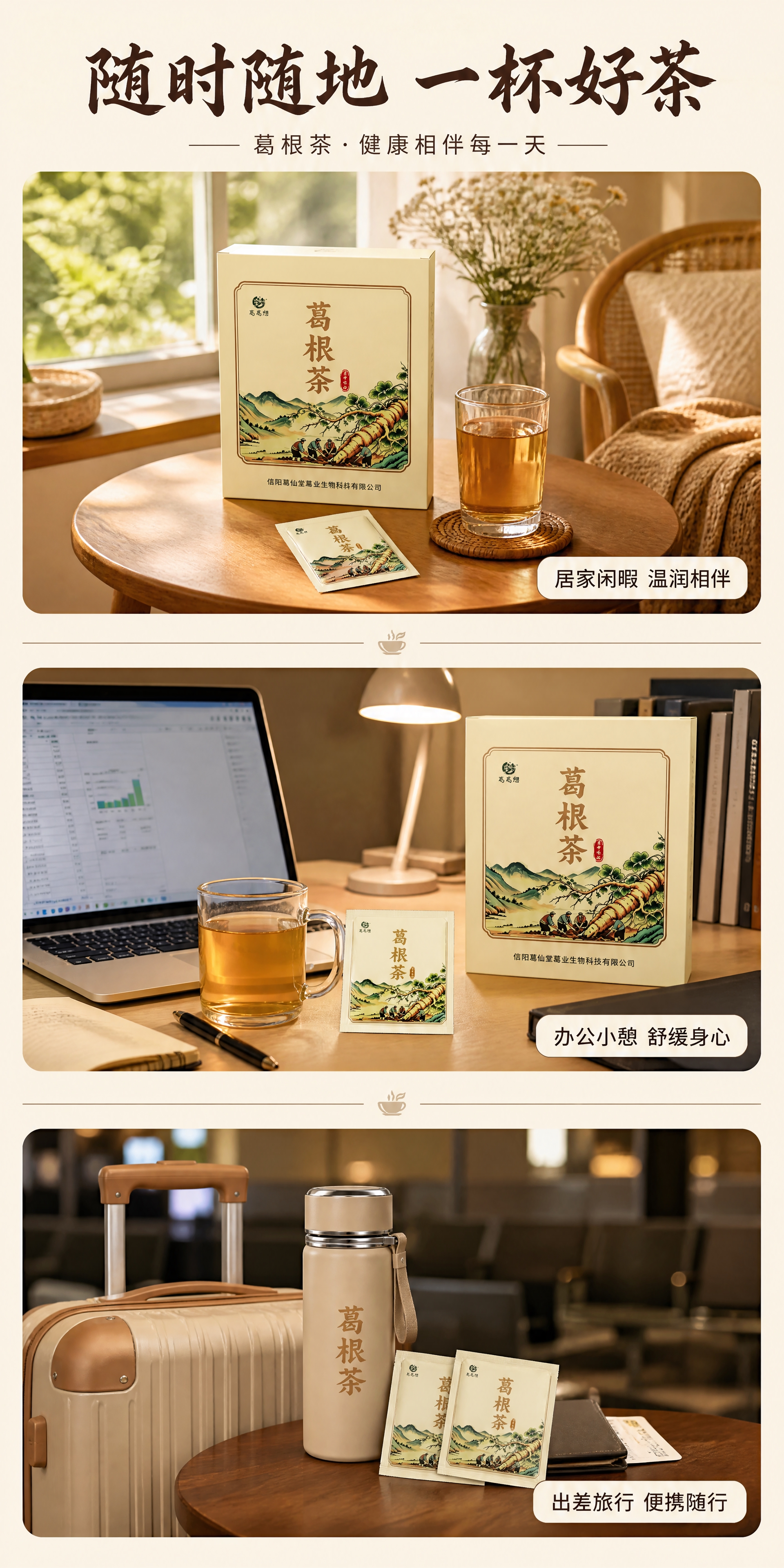 [第5张] 场景种草-多场景冲泡饮用竖拼页。本张使用【图9】作… - 图片创意预览