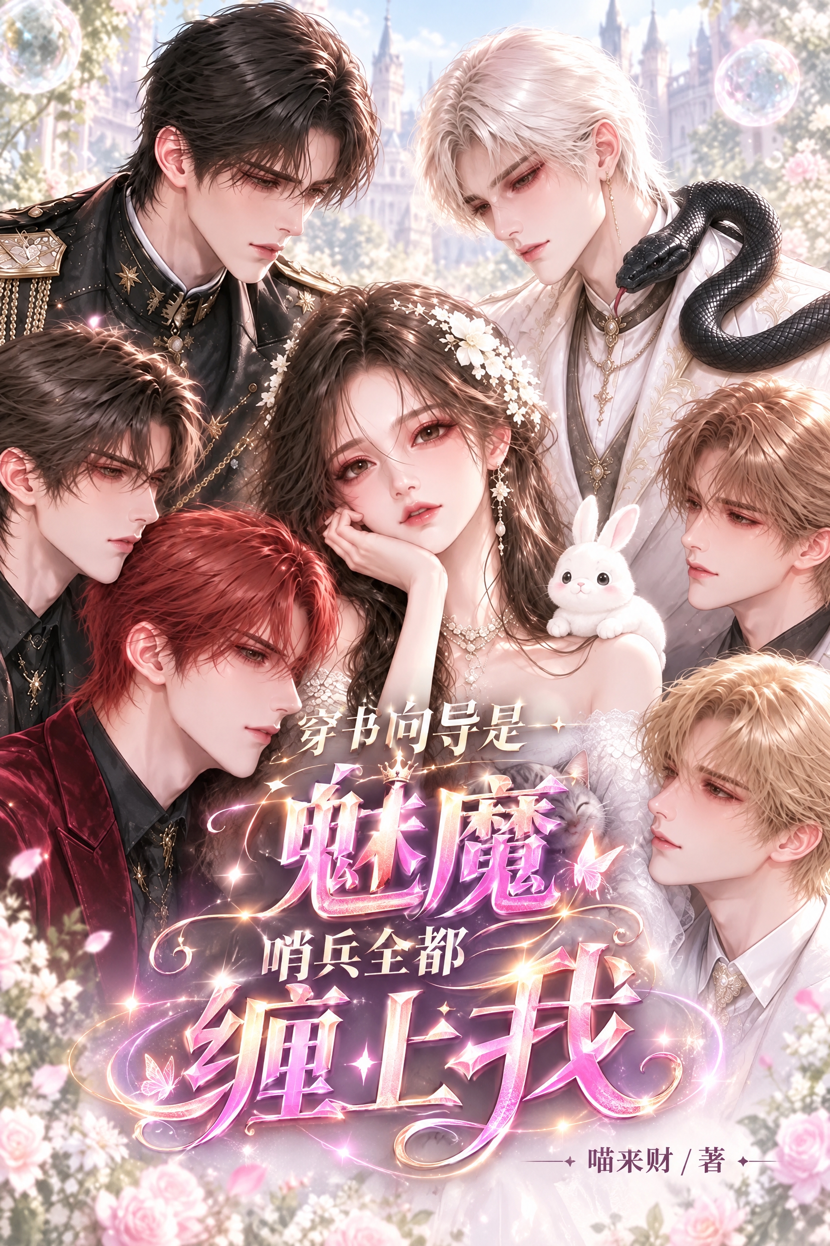 基于参考图优化封面字体设计：1. 重点突出"魅魔"和"缠上我"… - 图片创意预览