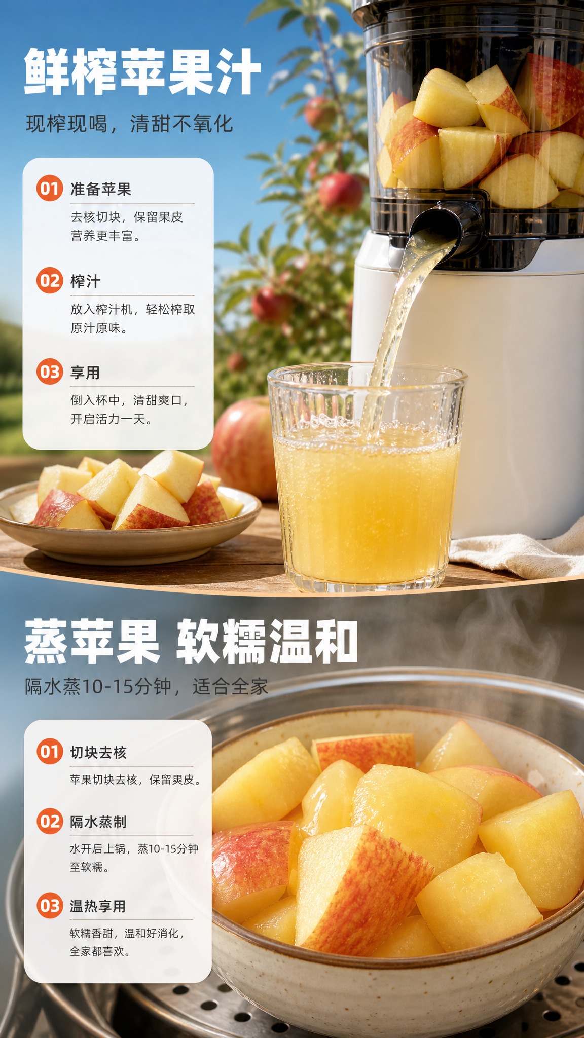 [商品] 使用【图1】红盆中切半苹果与【图2】切开果肉苹果；保… - 图片创意预览