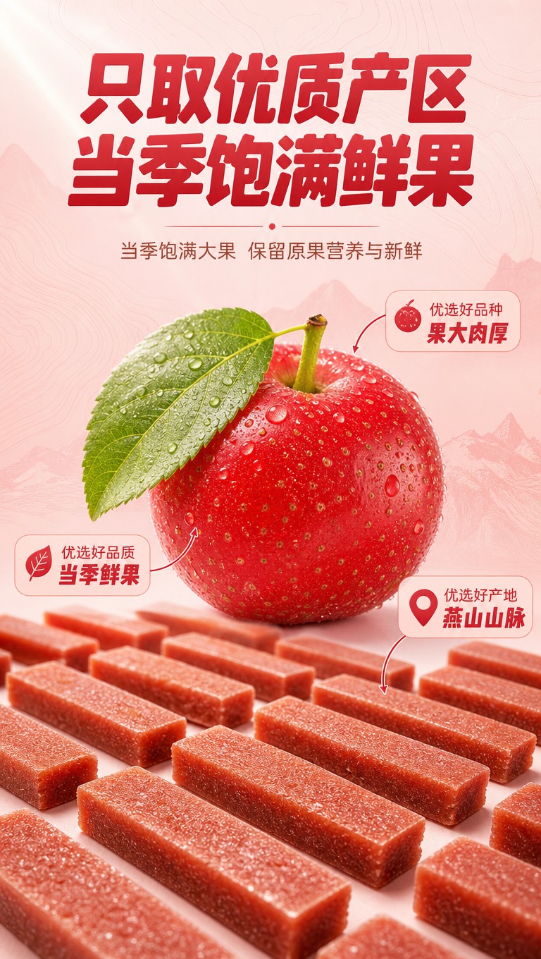 [商品] 新鲜山楂果原料展示，参考【图1】包装上的燕山铁山楂说… - 图片创意预览