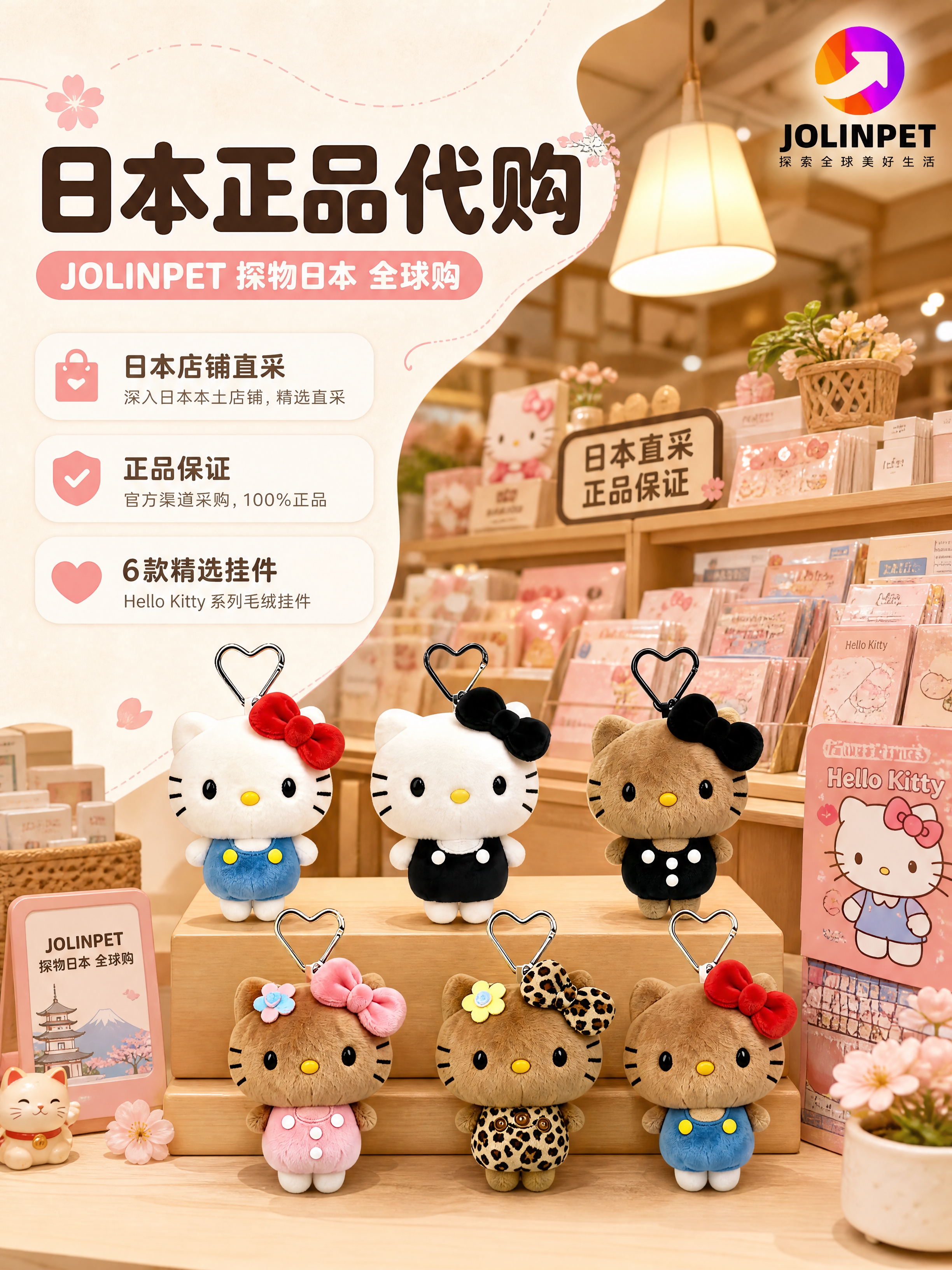 [商品] 使用【图1】Hello Kitty系列毛绒挂件共6款… - 图片创意预览