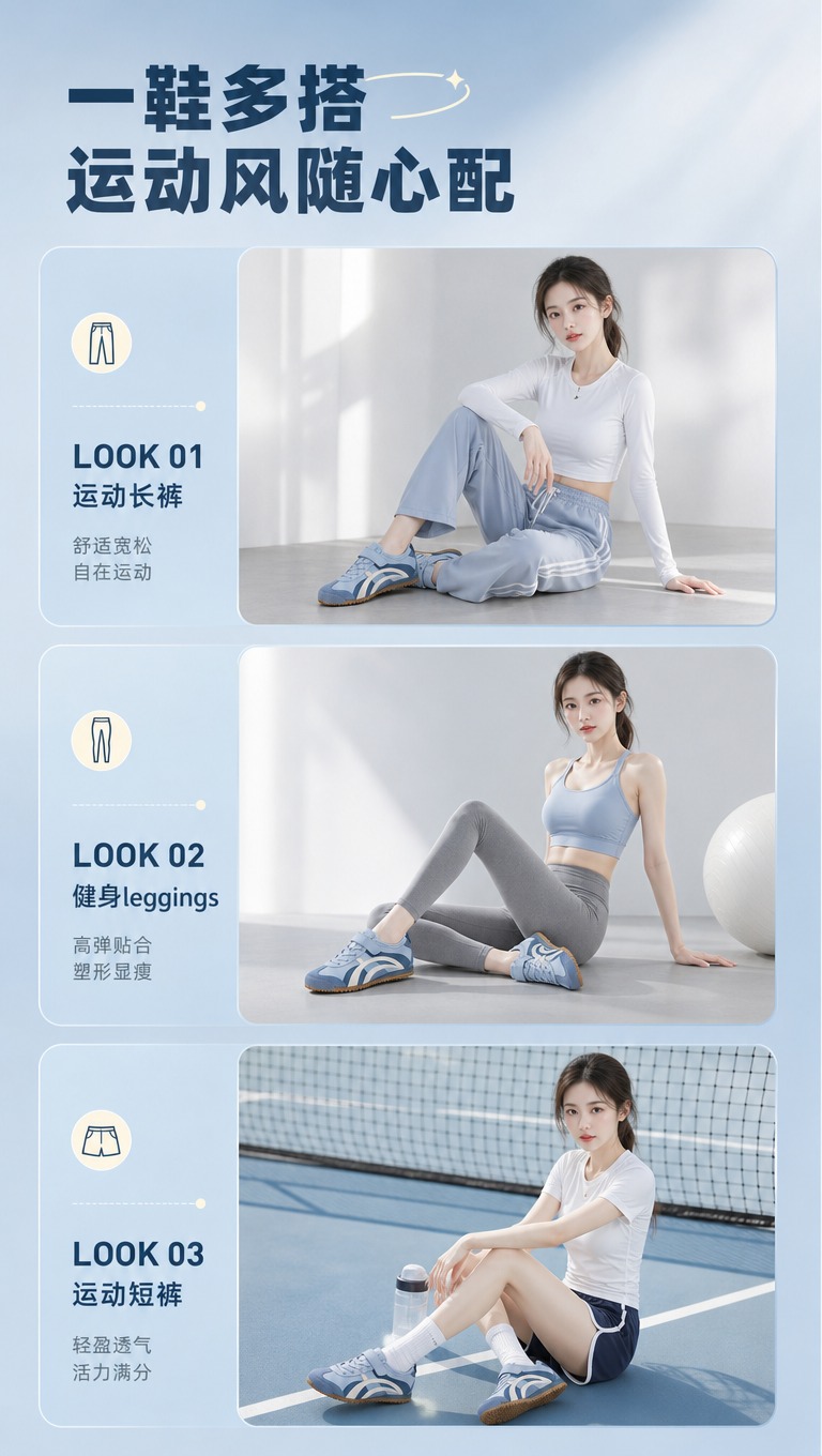 [商品] 使用【图1】雾霾蓝拼米白魔术贴运动鞋；商品处理：保留… - 图片创意预览
