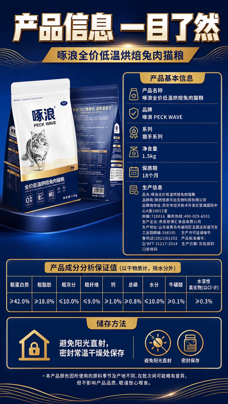 [商品] 使用【图1】【图2】啄浪猫粮包装袋（正面和背面），保… - 图片创意预览