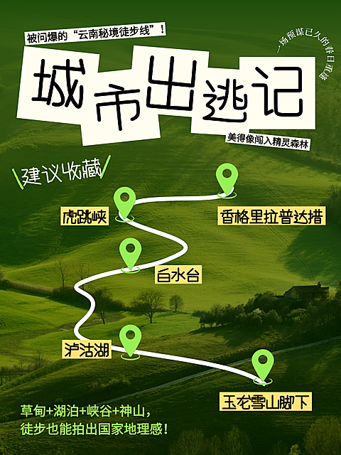 旅游出行春季旅游五一路线攻略分享小红书封面